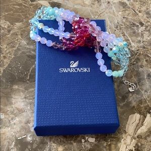 Swarovski crystal multi stand bracelet